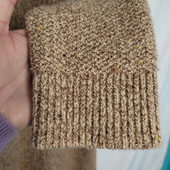 LANDS END Women's 1/4 Zip Pullover Tunic Length Sweater LARGE (14-16) - Picture 9 of 12